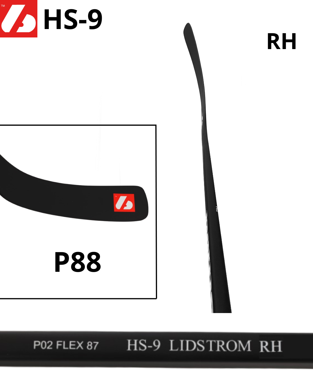 HS-9 High Modulus Carbon Hockey Stick