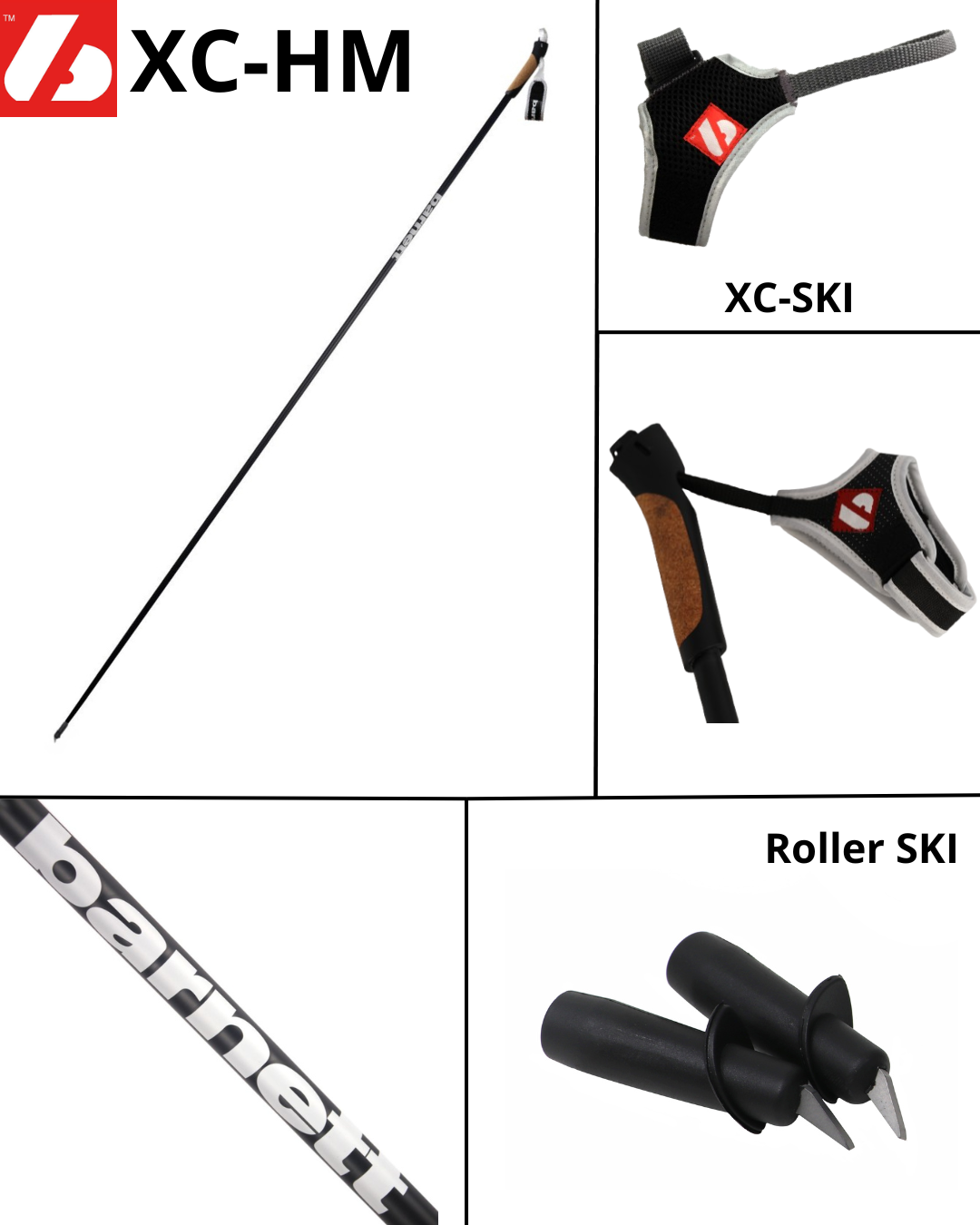 XC-HM Elite Nordic and Roller Skiing Carbon Poles