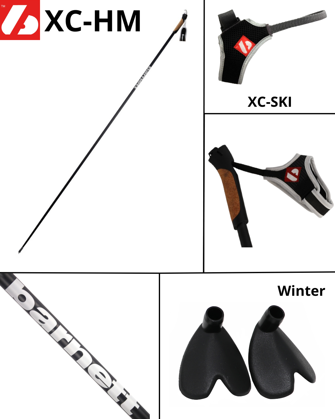 XC-HM Elite Nordic and Roller Skiing Carbon Poles