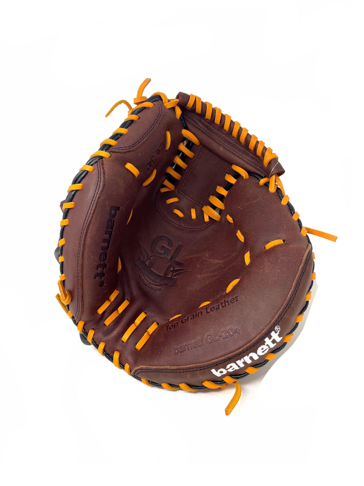 GL-204 Brown Adult Catcher Baseball Glove, Leather, 34