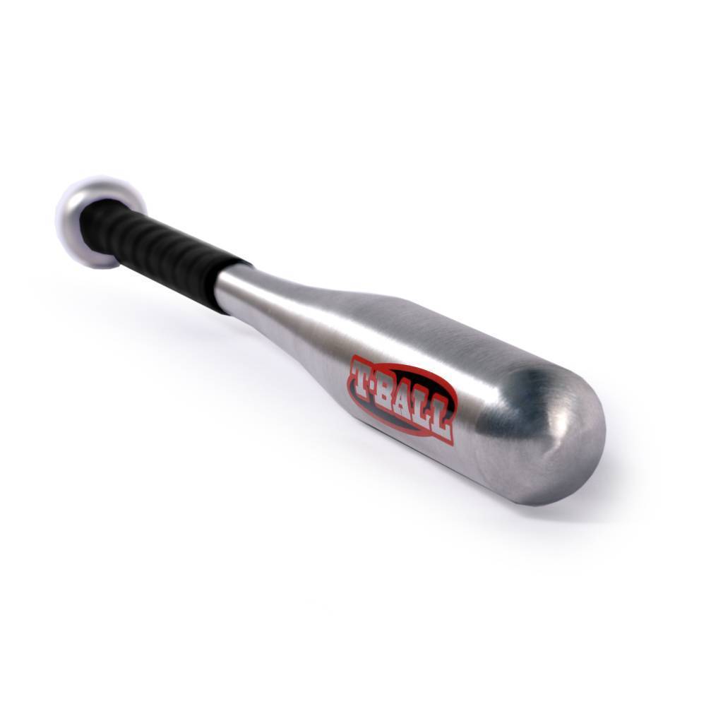 T-BALL Aluminum baseball bat, Size 25 (71,12 cm), Silver metal