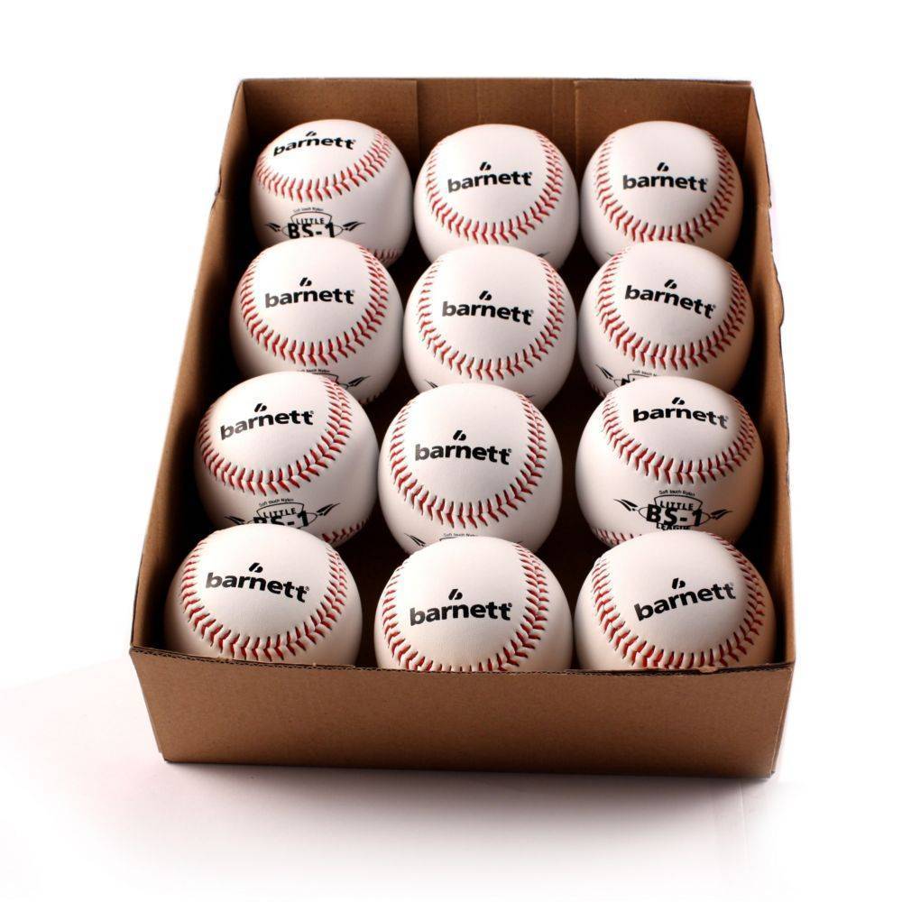 BS-1 Practice baseballs, Size 9", White, 1 dozen