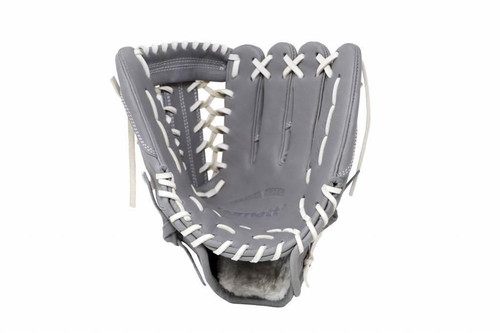 FL-125 high quality leather baseball glove, infield / outfield / pitcher, light grey