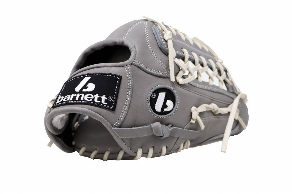 FL-125  high quality leather baseball glove, infield / outfield / pitcher, light grey