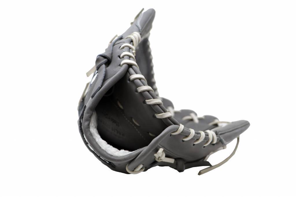 FL-125 high quality leather baseball glove, infield / outfield / pitcher, light grey