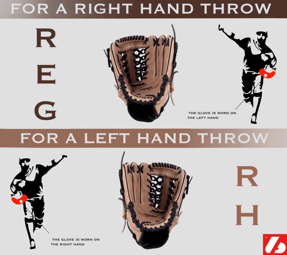 JL-105-baseball glove, outfiled, REG size 10.5" brown
