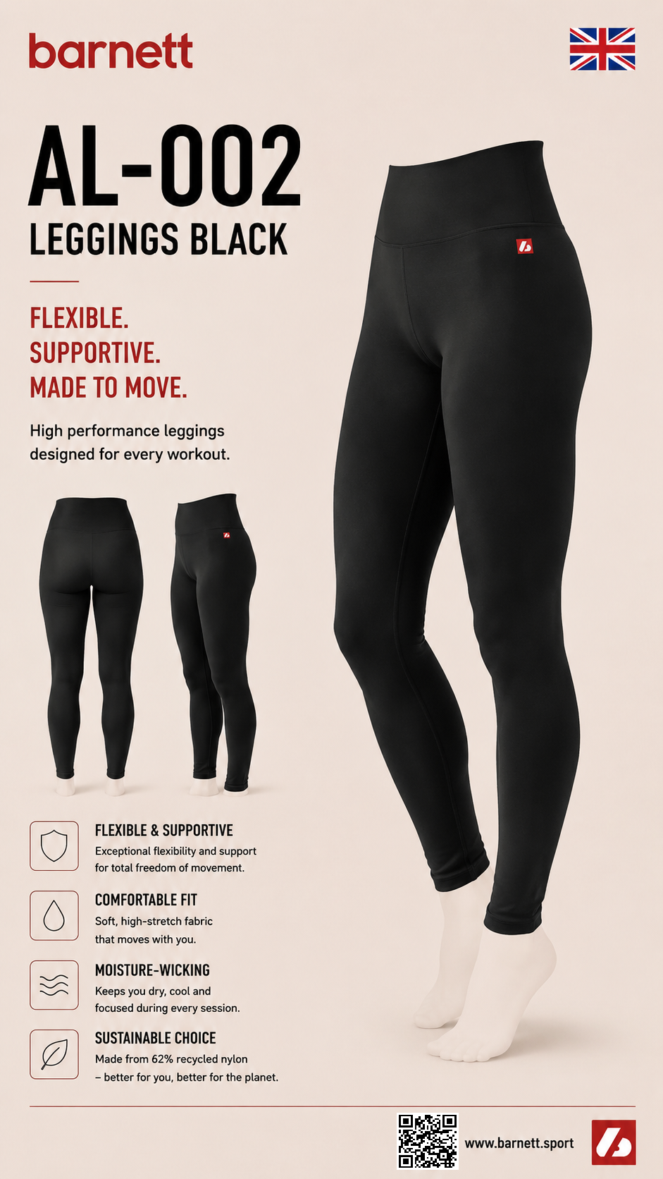AL-002 Sports Leggings Black