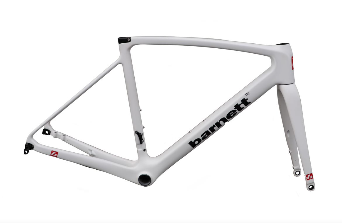 BDC-01 Cadre de vélo Disque en carbone, Noir, Blanc