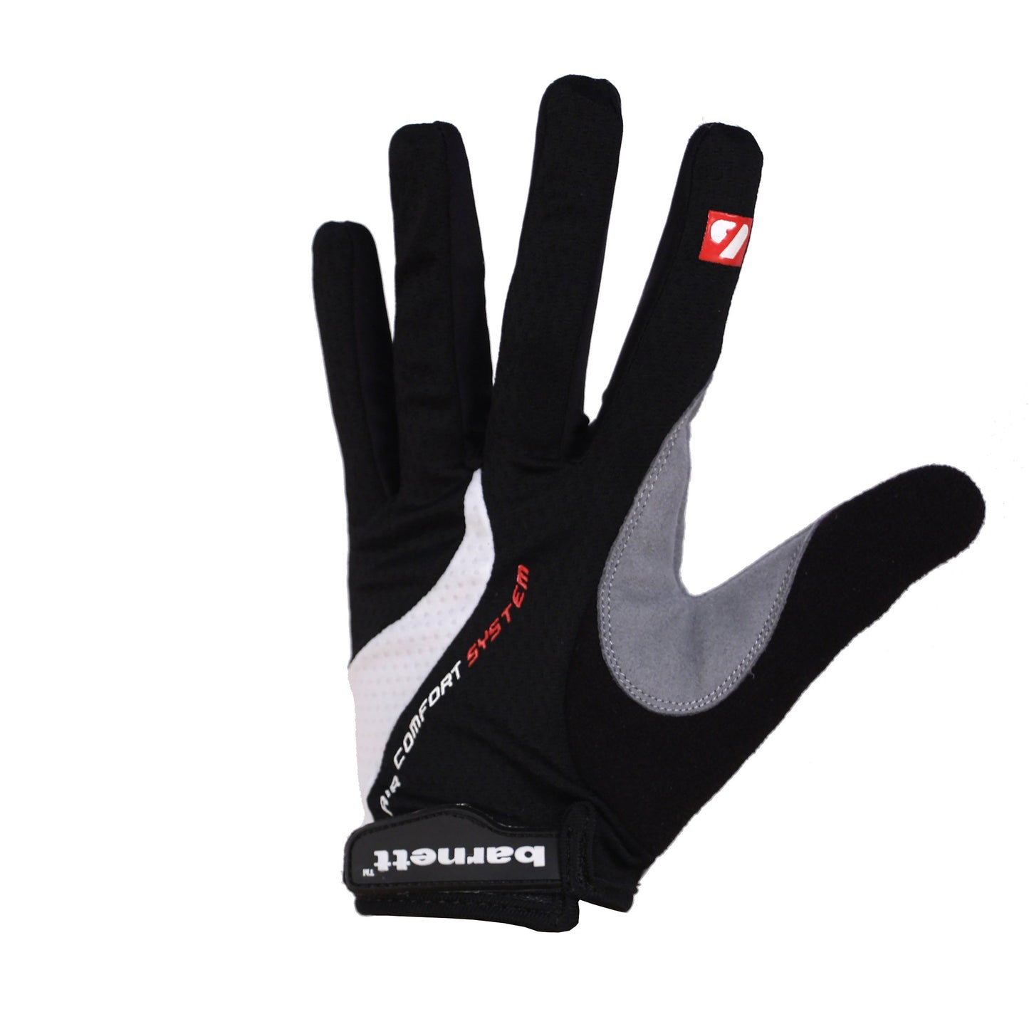 BG-01 Long bike gloves: Light, isolating, high-performance, White. Black