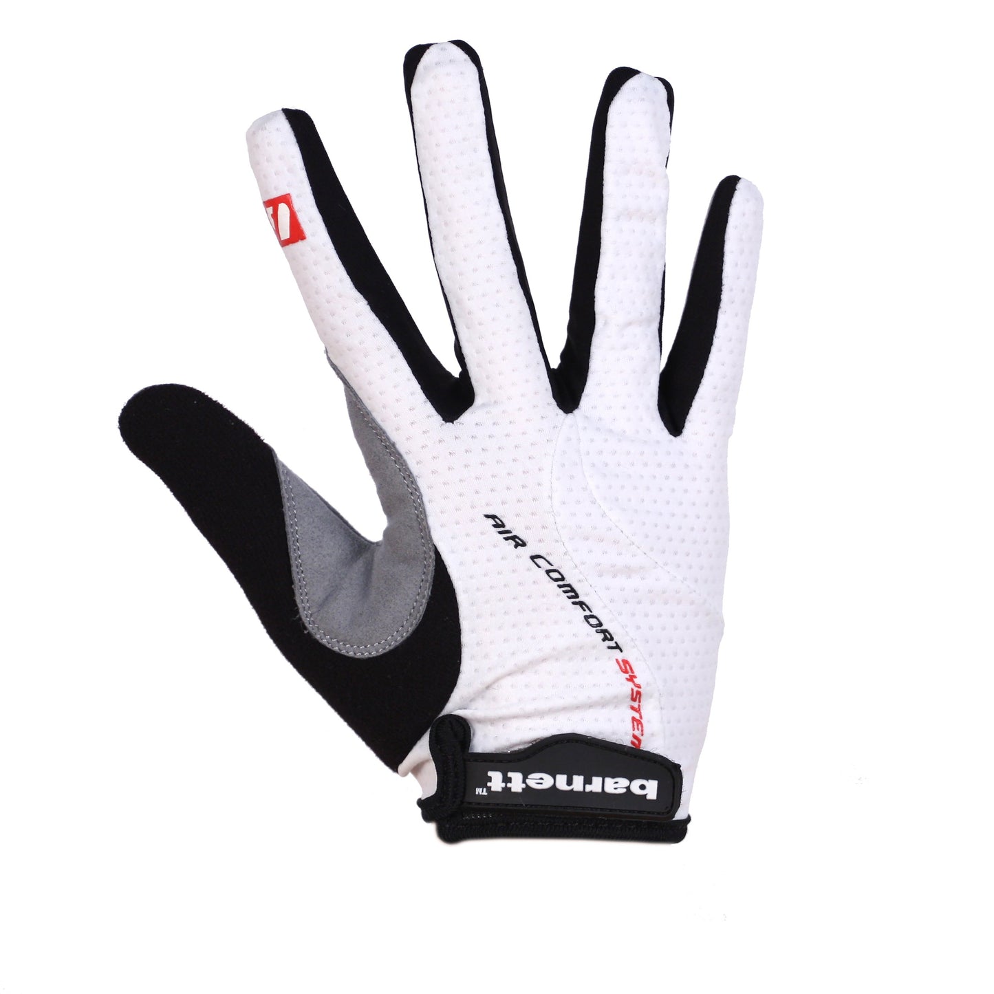 BG-01 Long bike gloves: Light, isolating, high-performance, White. Black