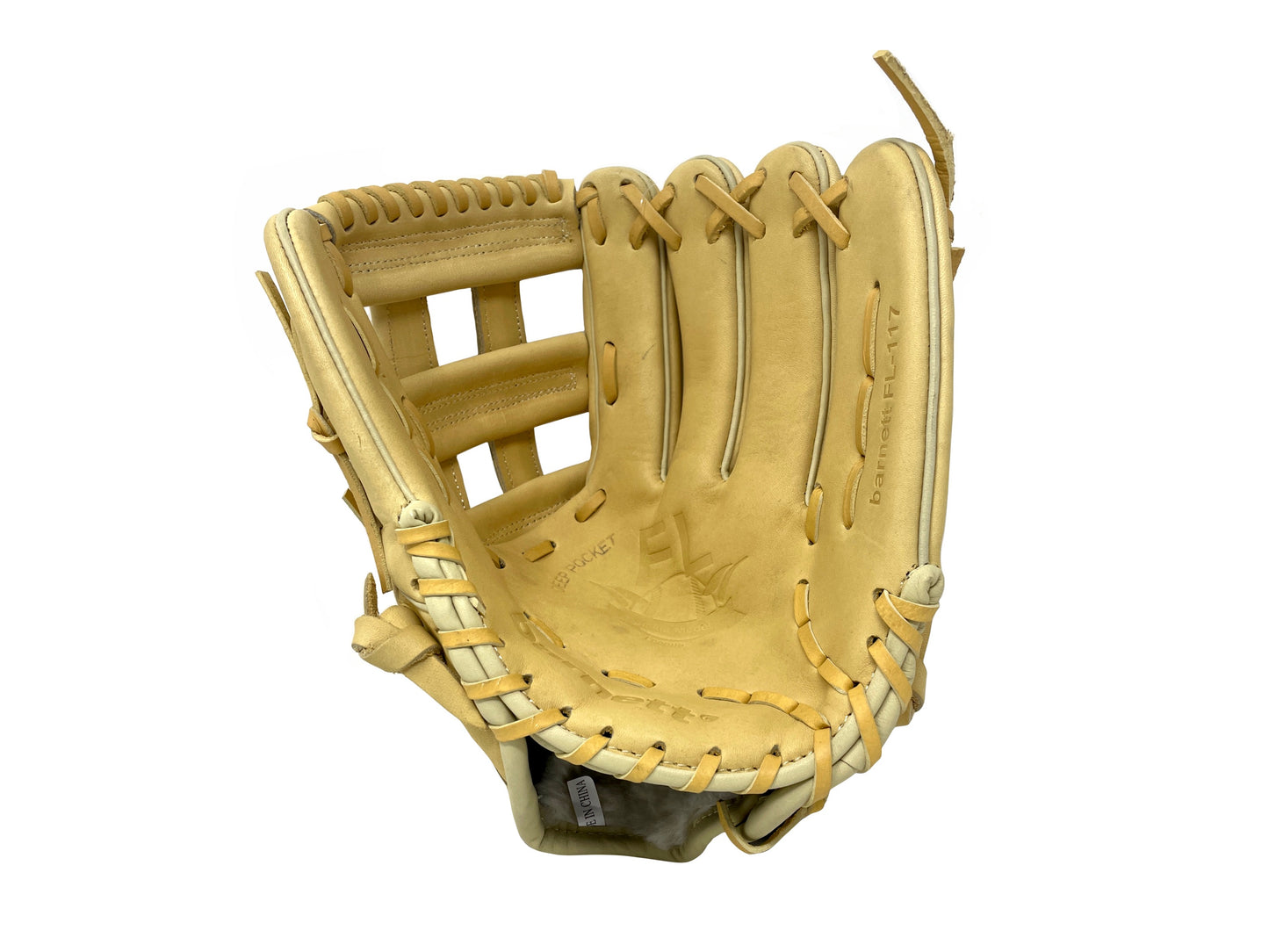 FL-117 High quality baseball and softball glove, leather, infield / fastpitch 11.7", Beige