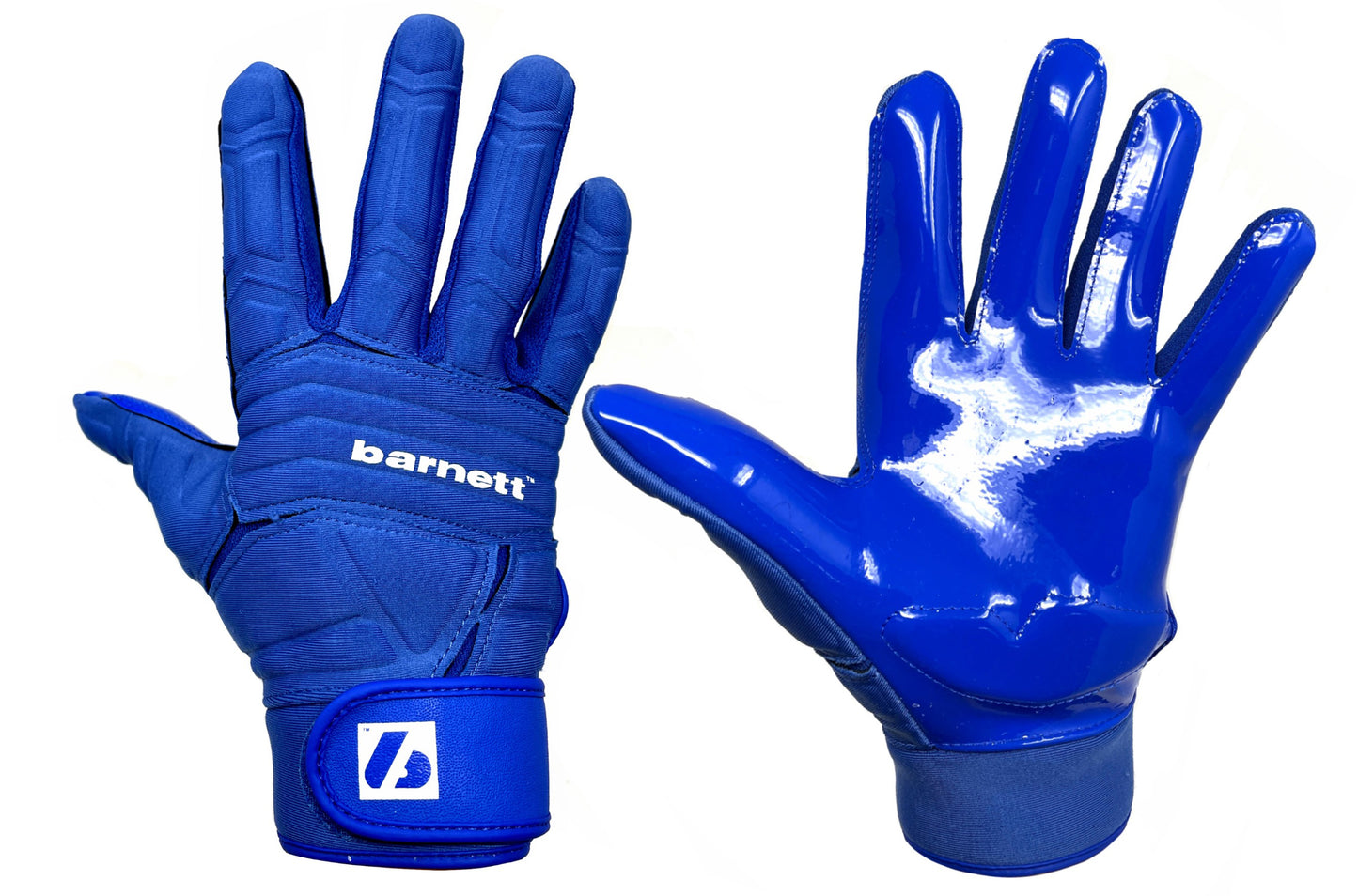 FLG-03 Blue Professional Linemen Football Gloves, OL, DL