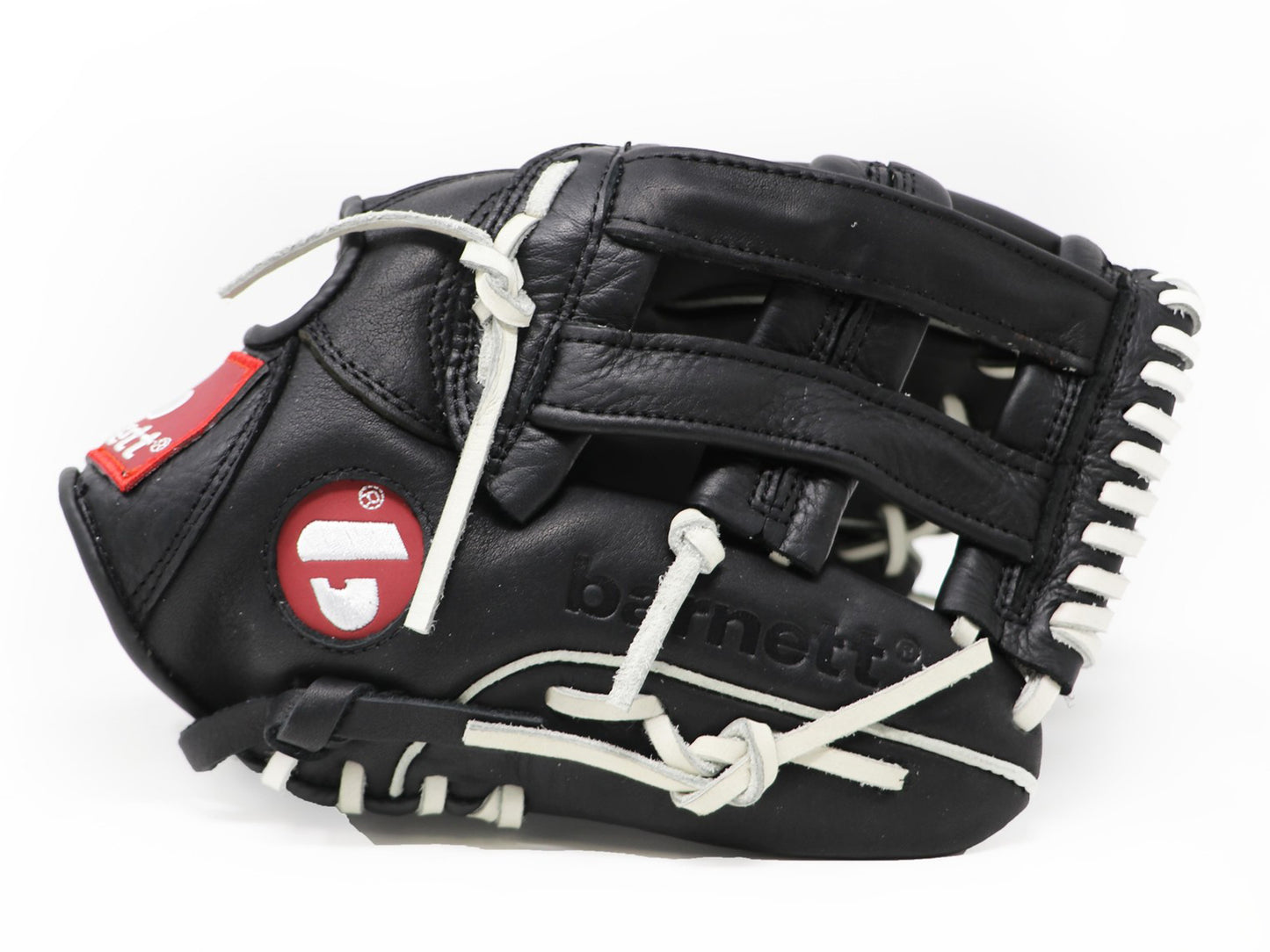 GL-120 Gant de baseball de compétition, cuir véritable, champ extérieur 12 Noir