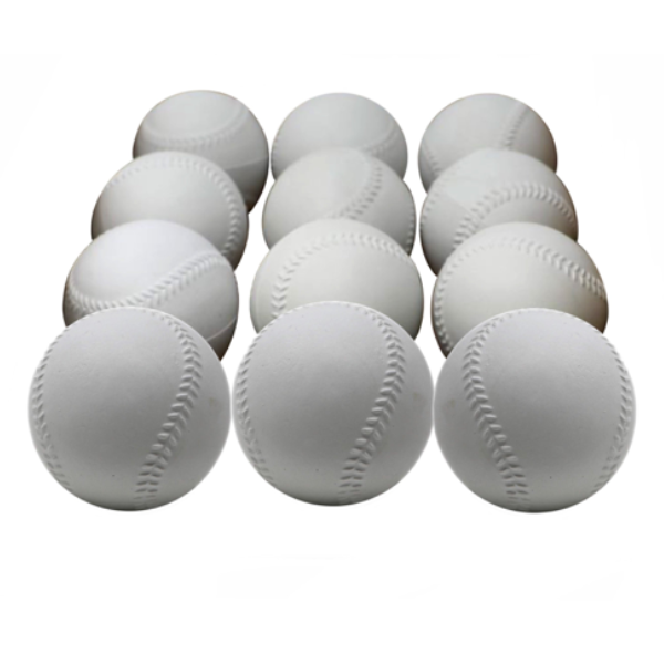 A- 122 baseball balls for throwing machine, size 9'', white, 12 pieces
