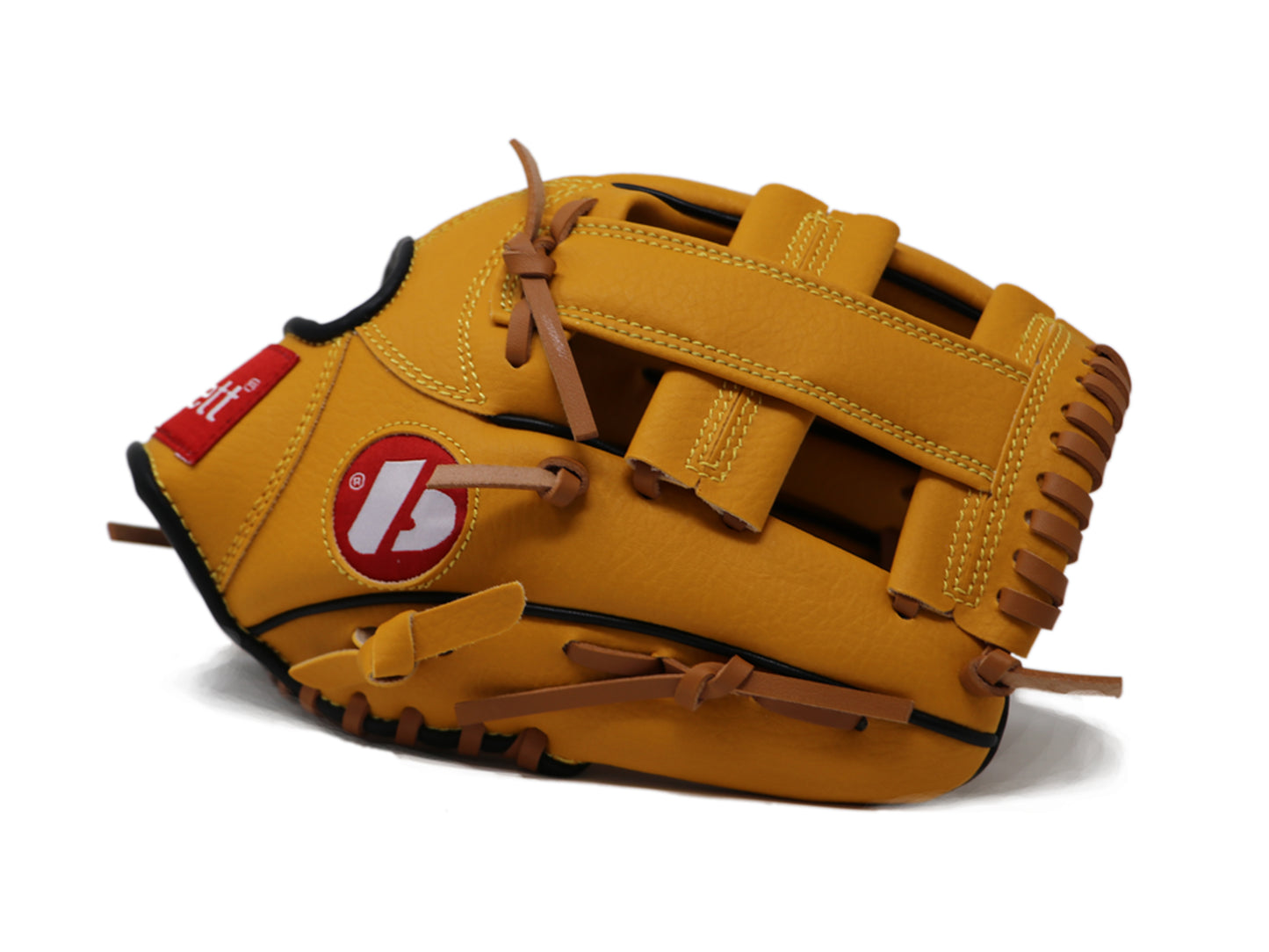 JL-110-baseball glove, outfiled, REG size 11" brown TAN