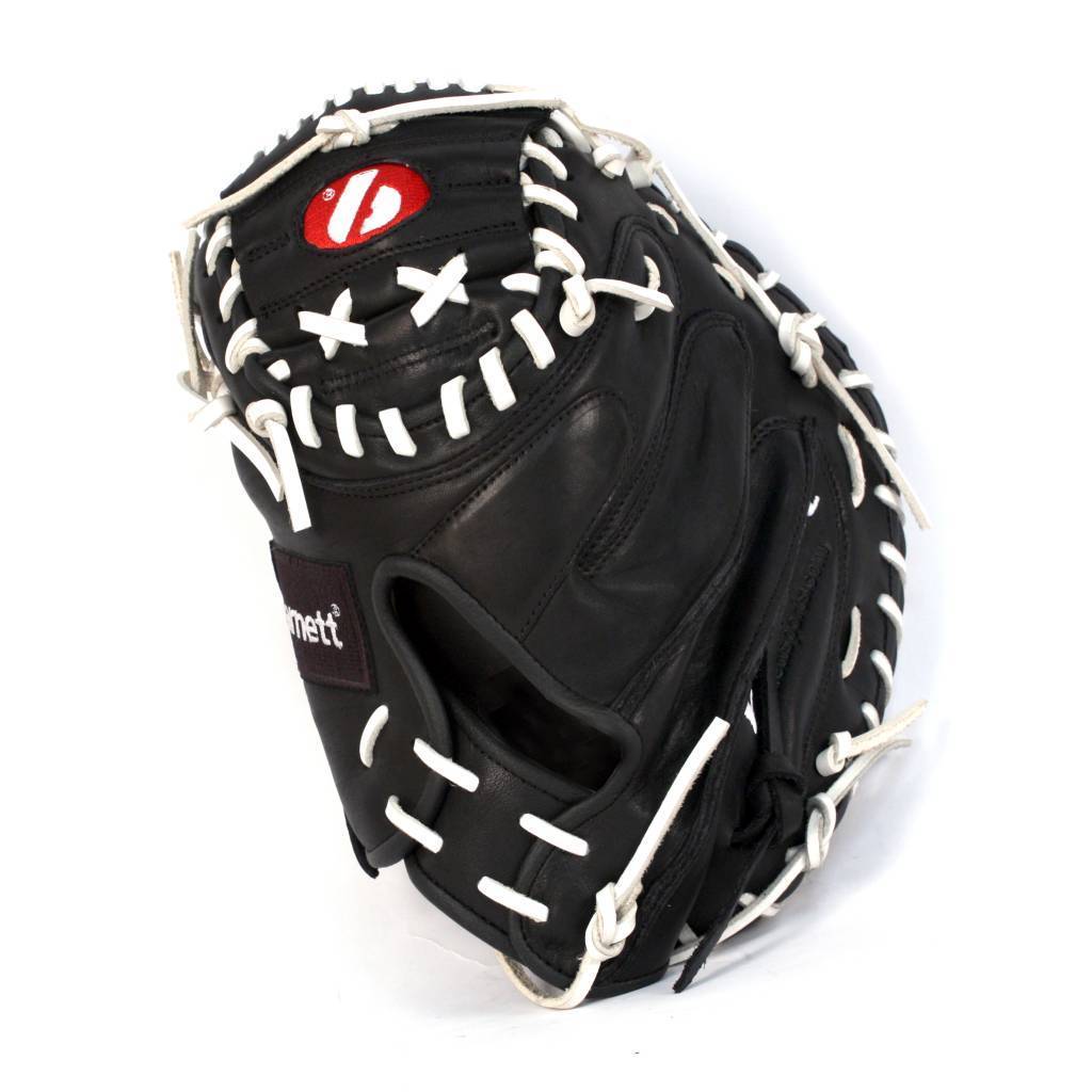 GL-201 Competition catcher baseball glove, genuine leather, adult 31, Black