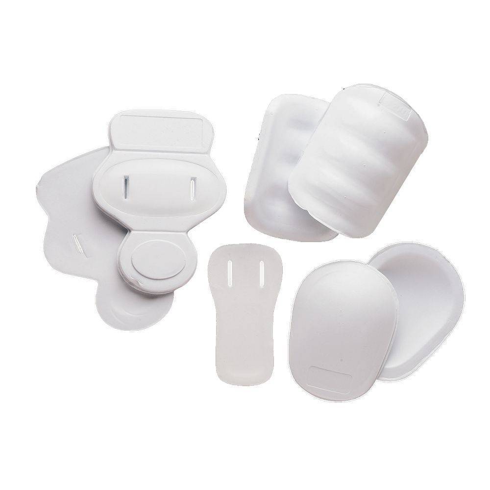 FKJ-01 Football junior pads set, 7 pieces, one size, white