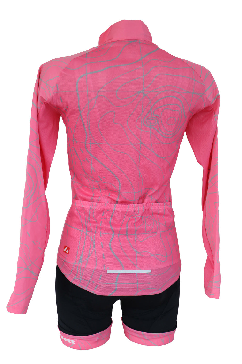 Bike textile - long-sleeved jacket, pink, windbreaker